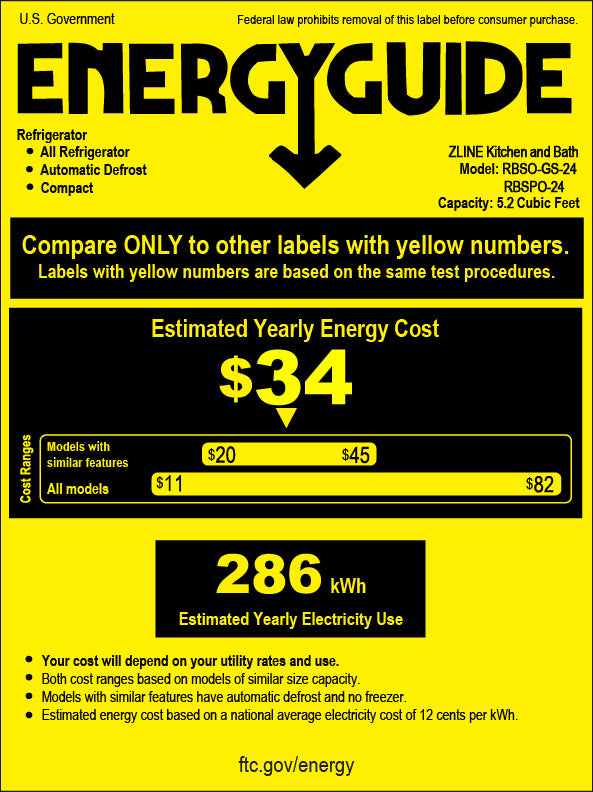 ZLINE Autograph Edition 24 in. Touchstone 151 Can Beverage Fridge with Black Stainless Steel Glass Door and Polished Gold Helix Handle (RBSOZ-BS-24-KG)