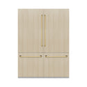 ZLINE Autograph Edition 60 in. 32.2 cu. ft. Panel Ready French Door Built-In Bottom Freezer Refrigerator with Water Dispenser and Ice Maker with Polished Gold Accents (RBIVZ-60-G)
