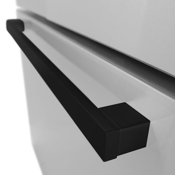ZLINE Autograph Edition Matte Black Modern Handles (Set of 4) for Counter-Depth and Standard-Depth Refrigerators (RFMHZ-F-36-MB)