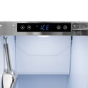 ZLINE Autograph Edition 15 in. Touchstone Clear Cube Ice Maker with Drain Pump and Black Stainless Steel Door with Champagne Bronze Helix Handle (ICCDZ-BS-15-KCB)