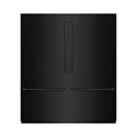 ZLINE 72 in. 39.6 cu. ft. French Door Built-In Bottom Freezer Refrigerator with Water Dispensers and Ice Makers in Black Stainless Steel with Graphite Gray Interior (GRBIT-BS-72)