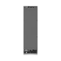 ZLINE Autograph Edition 24 in. 12.4 cu. ft. Panel Ready Column Freezer with Graphite Gray Interior and Matte Black Accents (RBCFVZ-24-MB) front, closed.