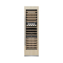 ZLINE 24 in. 12.4 cu. ft. Triple Zone 100 Bottle Panel Ready Column Wine Cooler (RBCWV-24) front, closed, with custom panel.