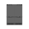 ZLINE 60 in. 32.2 cu. ft. Panel Ready French Door Built-In Bottom Freezer Refrigerator with Water Dispensers and Ice Makers with Graphite Gray Interior (GRBIV-60)