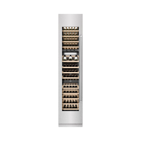 ZLINE 18 in. 9.0 cu. ft. Triple Zone 68 Bottle Left Hinge Column Wine Cooler in Satin Stainless Steel (RCWVL-SN-18)