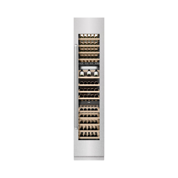 ZLINE 18 in. 9.0 cu. ft. Triple Zone 68 Bottle Right Hinge Column Wine Cooler in Satin Stainless Steel (RCWVR-SN-18)