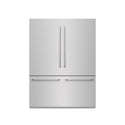 ZLINE 60 in. 32.2 cu. ft. French Door Built-In Bottom Freezer Refrigerator with Water Dispensers and Ice Makers in Stainless Steel with Graphite Gray Interior (GRBIV-304-60)