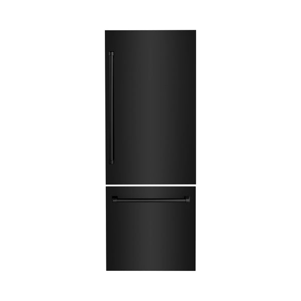 ZLINE 30" Refrigerator Panels in Black Stainless Steel for a 30" Built-in Refrigerator (RPBIV-BS-30)