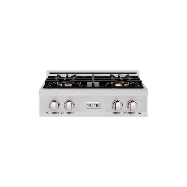 ZLINE 30 in. Classic Gas Rangetop with 4 Burner DuoPro™ Cooktop in Stainless Steel (PCRT30)