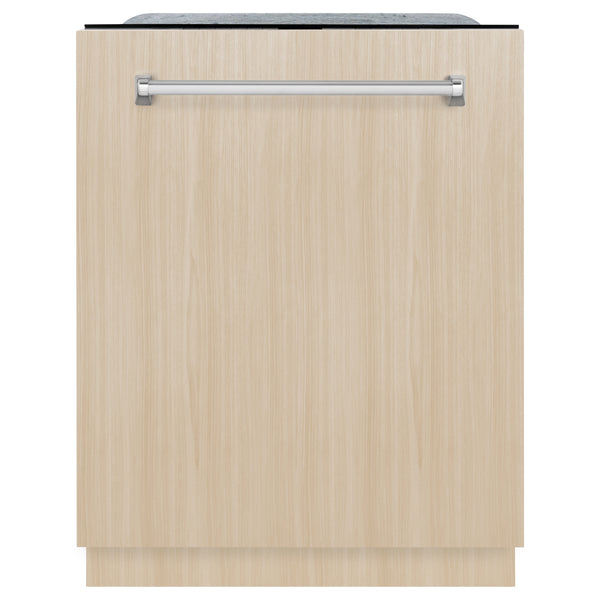 ZLINE 24 in. Monument Series 3rd Rack Top Touch Control Dishwasher in Custom Panel Ready with Stainless Steel Tub, 45dBa (DWMT-24)