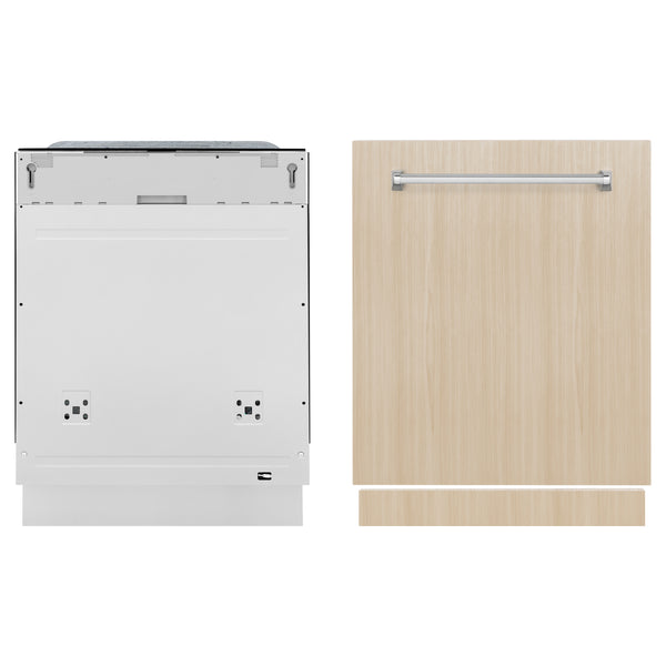 ZLINE 24 in. Monument Series 3rd Rack Top Touch Control Dishwasher in Custom Panel Ready with Stainless Steel Tub, 45dBa (DWMT-24)