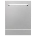 ZLINE 24 in. Tallac Series 3rd Rack Tall Tub Dishwasher with Satin Stainless Steel Panel and Stainless Steel Tub, 51dBa (DWV-SN-24)