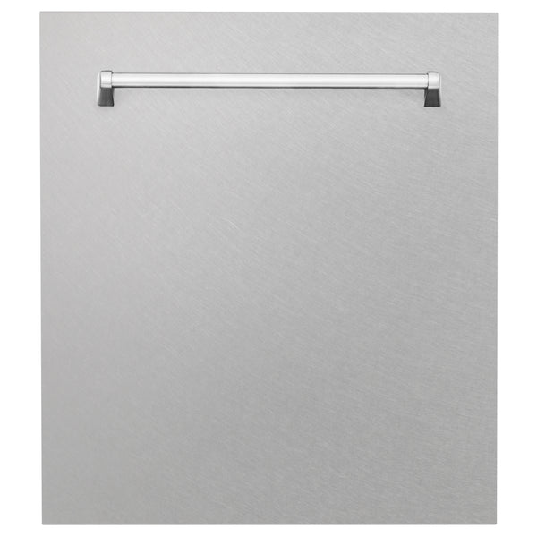 ZLINE 24 in. Tallac Series 3rd Rack Tall Tub Dishwasher with Satin Stainless Steel Panel and Stainless Steel Tub, 51dBa (DWV-SN-24)