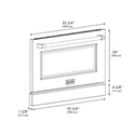 ZLINE 36 in. White Matte Range Door for SGR Models (SR-DR-WM-36)