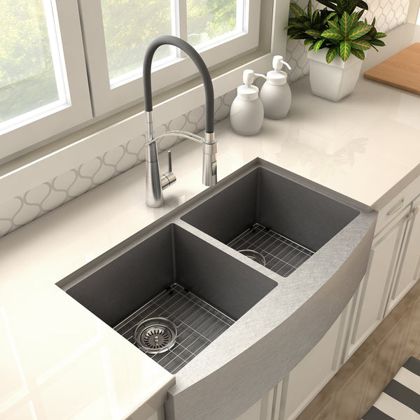 ZLINE Da Vinci Kitchen Faucet in Brushed Nickel (DAV-KF-BN) - Rustic Kitchen & Bath - Faucet - ZLINE Kitchen and Bath