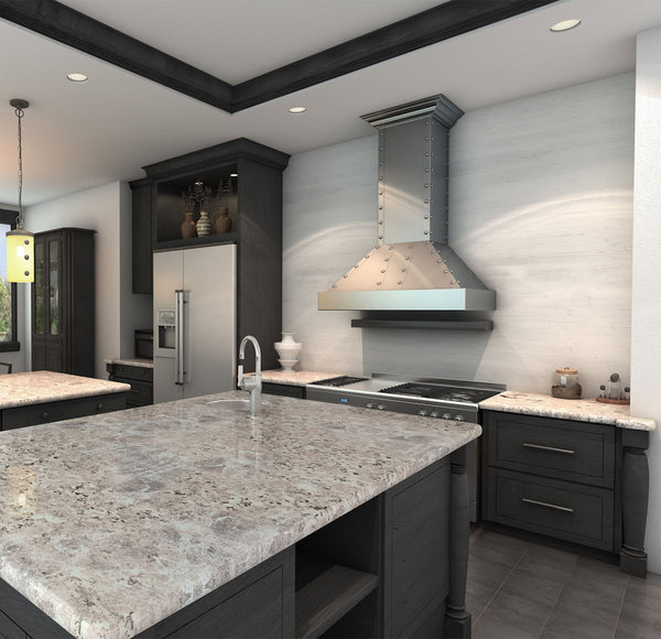 ZLINE 48 in. Ducted Vent Designer Series Wall Mount Range Hood in Satin Stainless Steel (655-4SSSS-48)