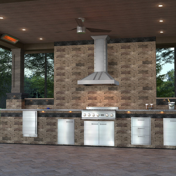 ZLINE 48 in. Ducted Vent Designer Series Wall Mount Range Hood in Satin Stainless Steel (655-4SSSS-48)