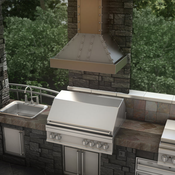 ZLINE 48 in. Ducted Vent Designer Series Wall Mount Range Hood in Satin Stainless Steel (655-4SSSS-48)