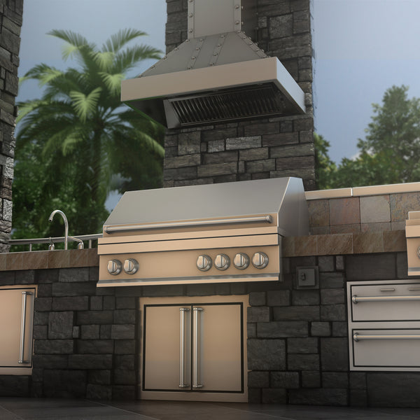 ZLINE 48 in. Ducted Vent Designer Series Wall Mount Range Hood in Satin Stainless Steel (655-4SSSS-48)