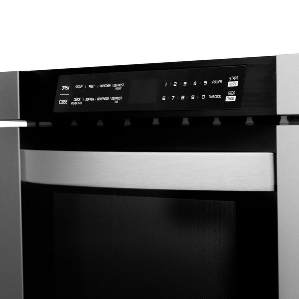 ZLINE 24 in. 1.2 cu. ft. Built-in Microwave Drawer in Stainless Steel, Open Box-Great Condition