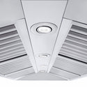 ZLINE 48" Professional Ducted Wall Mount Range Hood in Stainless Steel with Crown Molding (667CRN-48)