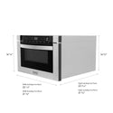ZLINE 24 in. 1.2 cu. ft. Built-in Microwave Drawer in Stainless Steel, Open Box-Good Condition