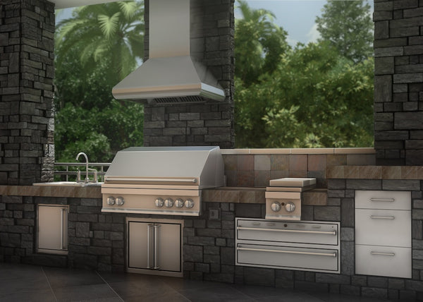 ZLINE 42 in. Outdoor Wall Mount Range Hood in Stainless Steel (687-304-42)