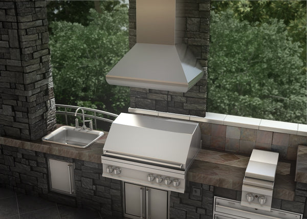 ZLINE 42 in. Outdoor Wall Mount Range Hood in Stainless Steel (687-304-42)
