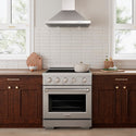 ZLINE 30 in. 4.2 cu. ft. Paramount Induction Range with 4 Element Cooktop and Electric Convection Oven in Stainless Steel, Open Box-Good Condition
