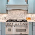ZLINE 48 in. 6.0 cu. ft. Legacy Dual Fuel Range with 7 Burner Gas Cooktop and 2 Electric Ovens in Stainless Steel, Open Box-Good Condition