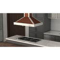 ZLINE 36 in. Designer Series Copper Island Mount Range Hood with Satin Stainless Steel Trim (KB2i-CSSXS-36)