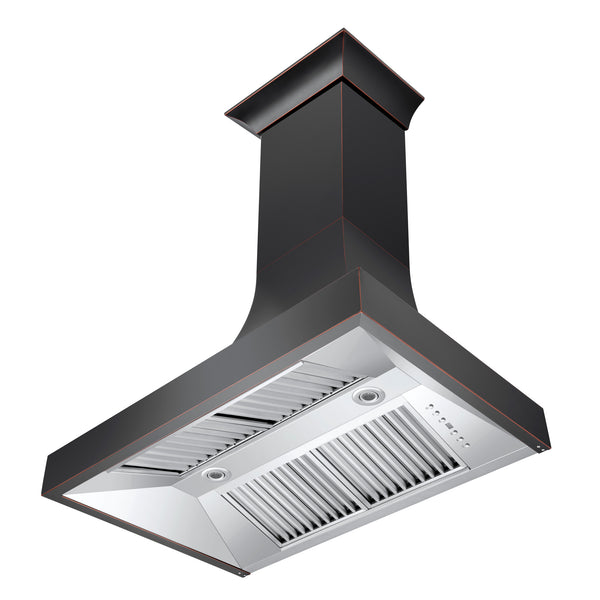 ZLINE 48 in. Designer Series Oil-Rubbed Bronze Ducted Wall Range Hood (8632B-48)