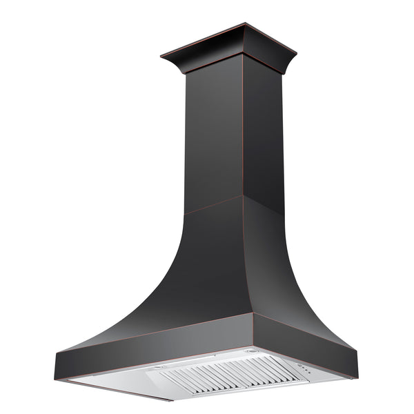 ZLINE 30 in. Designer Series Oil-Rubbed Bronze Ducted Wall Range Hood (8632B-30)