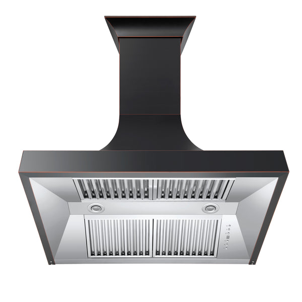 ZLINE 48 in. Designer Series Oil-Rubbed Bronze Ducted Wall Range Hood (8632B-48)
