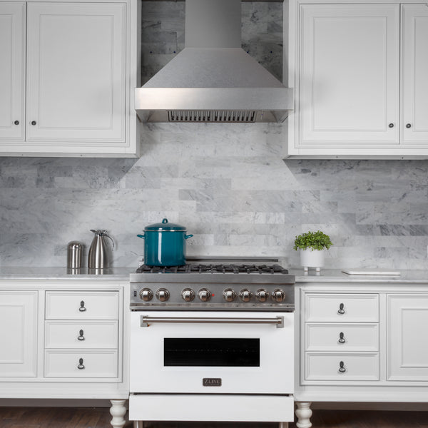 ZLINE 36" Designer Series Ducted Wall Mount Range Hood in Fingerprint Resistant Stainless Steel (8656S-36)