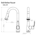 ZLINE Dali Kitchen Faucet in Matte Black (DAL-KF-MB)
