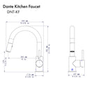 ZLINE Dante Kitchen Faucet in Matte Black (DNT-KF-MB)