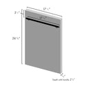 ZLINE 18 in. Dishwasher Panel in Oil Rubbed Bronze with Modern Handle (DP-ORB-18)