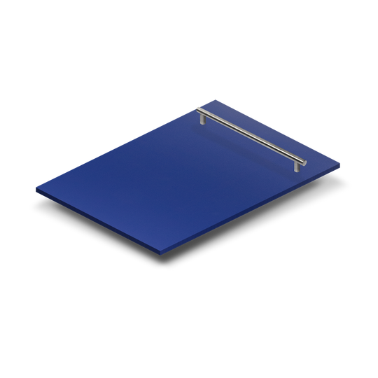 ZLINE 18 in. Dishwasher Panel in Blue Matte with Modern Handle (DP-BM-H-18)