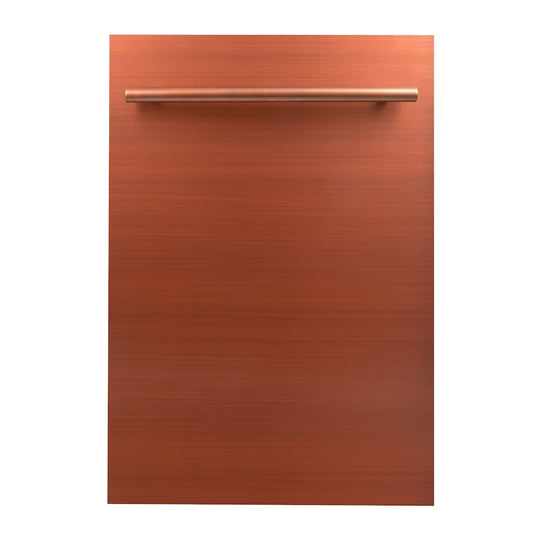 ZLINE 18 in. Dishwasher Panel in Copper with Modern Handle (DP-C-18)
