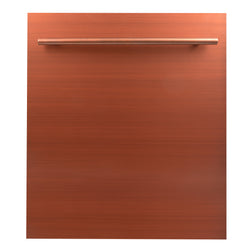 ZLINE 24" Dishwasher Panel in Copper with Modern Handle (DP-C-24)