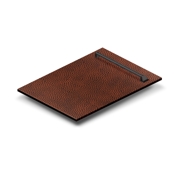 ZLINE 18 in. Dishwasher Panel in Hand-Hammered Copper with Traditional Handle (DP-HH-H-18)