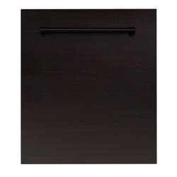 ZLINE 24 in. Dishwasher Panel in Oil Rubbed Bronze with Traditional Handle (DP-ORB-H-24)