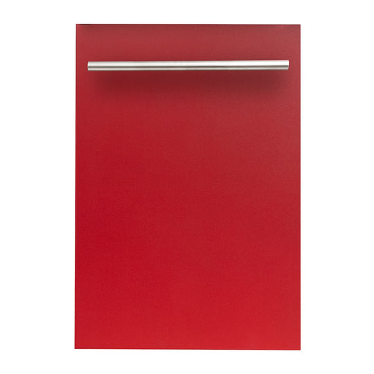 ZLINE 18 in. Dishwasher Panel in Red Matte with Modern Handle (DP-RM-H-18)