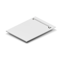 ZLINE 18 in. Dishwasher Panel in White Matte with Traditional Handle (DP-WM-18)