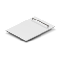 ZLINE 18 in. Dishwasher Panel in White Matte with Modern Handle (DP-WM-H-18)