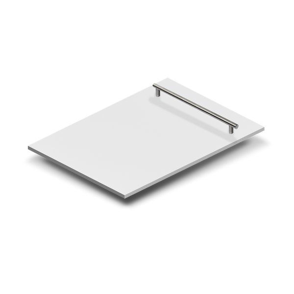 ZLINE 18 in. Dishwasher Panel in White Matte with Modern Handle (DP-WM-H-18)