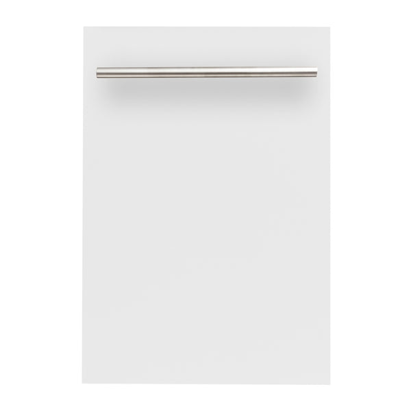 ZLINE 18 in. Dishwasher Panel in White Matte with Modern Handle (DP-WM-H-18)