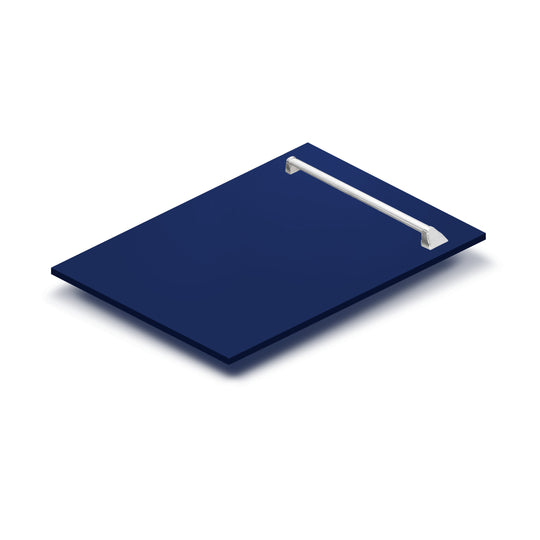 ZLINE 18" Tallac Dishwasher Panel in Blue Gloss with Traditional Handle (DPV-BG-18)