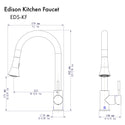 ZLINE Edison Kitchen Faucet in Matte Black (EDS-KF-MB)